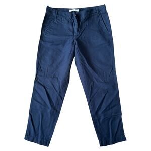 Ann Taylor Loft Navy Blue Chino Pants, 2P
